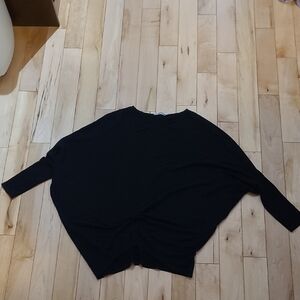 Charlotte Avery Women's Size Small Black Batwing Sweater